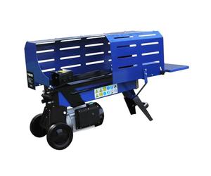 Spaccalegna Elettrico Orizzontale per Legno Massiccio Taglia Legna Idraulico con 2 Cunei per 3 o 4 Pezzi Potente Motore 2000W Diametro Tronchi 5-25cm - Spinta 5T