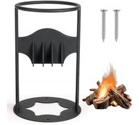 Spaccalegna manuale a parete, lama in acciaio fuso resistente, per uso domestico/esterno (nero, 41 cm)