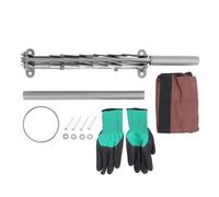 Spaccalegna manuale per legna da ardere in acciaio al carbonio per carichi pesanti, spaccalegna per montaggio a parete, per caminetto da campeggio nel cortile (Argento)