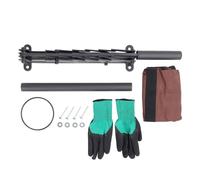 Spaccalegna manuale per legna da ardere in acciaio al carbonio per carichi pesanti, spaccalegna per montaggio a parete, per caminetto da campeggio nel cortile (Nera)