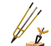 Spaccalegna manuale, spaccalegna a scorrimento inerziale con manico lungo, attrezzo portatile per spaccare la legna, spaccalegna extra-large per falò, caminetto e attività all'aperto(Large)