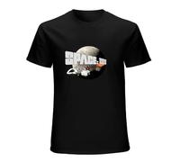 Space 1999 Eagle Transporter T-Shirt Graphic Unisex Tee Shirt Black XL