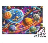 Space Adventure Scene Puzzle 1000 Pezzi Per Anziani Attività Domestiche Allenamento Mentale Made in Europa Sviluppo Della Concentrazione Cartone Di Alta Qualità 70x50cm/1000pcs
