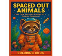 Space Animals Coloring Book: Color Cute Astronaut Animals on a Galactic Adventure!