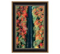 Space Art Deco, Cornice portafoto ornata senza passepartout per foto da 30,5 x 45,7 cm, resistente agli urti, con ganci dentellati, montaggio a parete (colore nero/oro ornato)