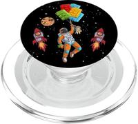 Space Astronaut Cat Master Builder Building Blocks Bricks PopSockets PopGrip per MagSafe