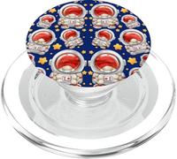 Space Astronaut Gnome Cute Star Pattern For Space Lover PopSockets PopGrip per MagSafe