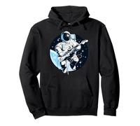Space Astronaut Musician Graphic Printed Tees, Astronaut Felpa con Cappuccio