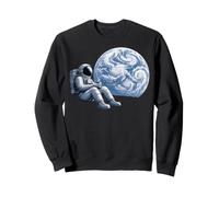 Space Astronaut On The Moon Drinking Coffee Felpa
