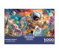 Space Balloon Fantasy Puzzle Ispirato Ai Capolavori Dei Musei - 1000 Pezzi Con Immagini D'Arte Di Profondo Impatto Visivo - Per Divertirsi E Regalare, Consigliato 14+ 38x26cm/1000pcs