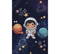 Space Boy Quaderno A5 fogli Quadretti 1cm: 80 pagine