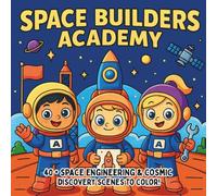 Space Builders Academy: Rocket Design, Cosmic Construction & Galactic Discovery - A STEM Coloring Book for Kids Who Love Space, Science, and Invention