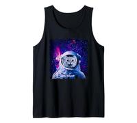 Space Cat Astronaut in Galaxy Funny Cats Kitten Lover Canotta