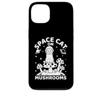 Space Cat On Mushrooms Cosmic Journey Custodia per iPhone 13