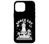 Space Cat On Mushrooms Cosmic Journey Custodia per iPhone 16 Pro Max