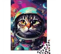 Space Cat Puzzle 1000 Pezzi Adulti, Wall Art Allenamento Mentale, Attività Collettiva, Oggetto Decorativo, Idea Regalo Originale 1000pcs (75x50cm)