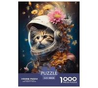 Space Cat Puzzle Giochi 1000 Pezzi Per Adulti E Ragazzi Arte Interesting Personal Puzzle Adulti Idea Regalo Per 38x26cm/1000pcs