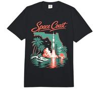 Space Coast Surfer Rocket Lancio Surf Comfort Colors Adult Heavyweight T-Shirt