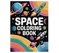 Space Coloring Book: 100 Galaxy Designs for Kids and Adults: Explore Planets, Astronauts, and Rockets for Fun Stress Relief and Relaxation