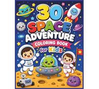 Space Coloring Book for Kids: 30 Astronaut, Rocket, and Planet Pages for Boys Ages 3-8 | Simple Bold Outer Space Designs