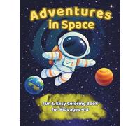 Space Coloring Book for Kids Ages 4-8