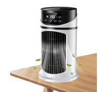 Space Cooler Bedroom, Small Humidifying Cooling Fan, 3-Speed Adjustment, 25x15x15cm, and Led Light, Quiet for Dormitories, Living Rooms, Camping, Study, and Outdoor Use