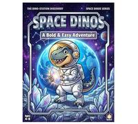 Space Dinos Coloring Book for Kids: 30+ Bold and Easy Space Dinosaurs & Alien Worlds for Ages 4-8: A Fun Outer Space Adventure with T-Rex Captains, Triceratops Pilots, and Galactic Space Crews
