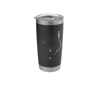 Space DJ Galaxy Universe - Sistema Solare Musica Giradischi EDM Bicchiere termico in acciaio inox doppia parete