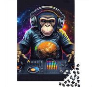 Space DJ Puzzle per Adulti Puzzle 1000 Pezzi Festa Musicale Gioco di Puzzle 1000 Pezzi Relax Concentrazione Decorazione Regalo 38x26cm/1000pcs