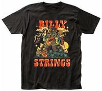 SPACE DUCK Billy Strings Short Sleeve Cotton T-Shirt Unisex Men Black XL