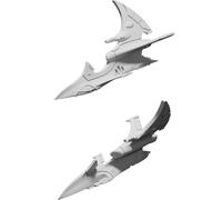Space Elf Hunter Miniature Figure for 3D Printing Collectible Split Design