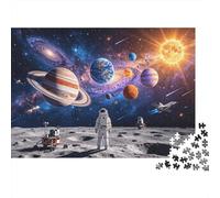 Space Exploration 1000 Pezzo Jigsaw Puzzle Riciclato Cosmic Planets Senior Puzzle Party Gioco Accessori Sviluppo dell' Boy & Girl‘s Intelligenza Educational Fun 38x26cm/1000pcs