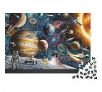 Space Exploration Scene 1000 Pezzi Cartone Spesso Set Di Puzzle Jigsaw Collettori Impossibile Difficile Sfida Del Gioco Educativo 38x26cm/1000pcs
