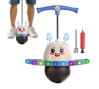 Space for Kids - Che Rimbalza La Palla con Pompa | Giochi Esterni per Bambini Che Saltano A Ruote Energic | Retro Exerction Regolable Rope Lunghezza Jumper Giochi per Adulti Tod