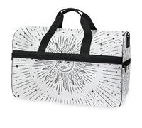 Space Galaxy Constellation 0326009 Borsone da viaggio per uomini, donne, ragazzi, ragazze, adolescenti, borsa sportiva oversize con scomparto per scarpe durante la notte, fine settimana, yoga,