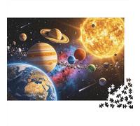 Space Galaxy Puzzles 1000 pezzi Carta riciclata Solar System Adult Jigsaws Developing Ragazzi e ragazze‘s Intelligence Gioco educativo for Family 52x38cm/1000pcs