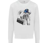 Space Ghetto Blaster Astronaut Musica Uomo Felpa Maglione