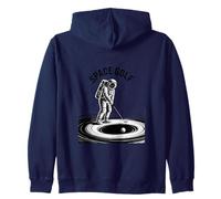 Space Golf Astronauta Cosmic Sports Art Felpa con Cappuccio
