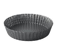 Space Home - Stampo Crostata - Teglia per Quiche e Crostata Alto - Stampo Crostata Fondo Amovibile - Stampo Crostata Furba con Fondo Removibile - Stampo Furbo Crostata 28 cm