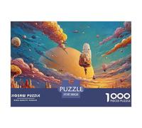 Space Invader City 1000 Pezzi Cartoncino Premium Puzzle Floating City Immagini Vibranti Gioco Creativo Puzzle Per Adulti E Bambini 38x26cm/1000pcs