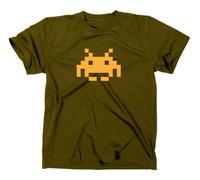 Space Invaders Culto Retrò T-Shirt Atari C64 80er Gamer Amiga Commodore Logo