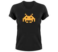 Space Invaders T-Shirt Retro Cult Girlie Donne Ladies C64 Gamer Geek