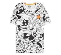 Space Jam: A New Legacy Maya bay-Camicia Classica a Maniche Corte Camicetta, Bianco, Taglia Unica Bimba