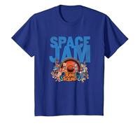 Space Jam A New Legacy Tune Squad Maglietta, Bambini, Blu Reale, 4 Anni
