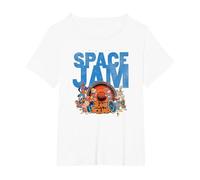Space Jam A New Legacy Tune Squad Maglietta, Donna Plus-Size, Bianco, 5X