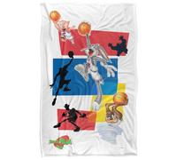 Space Jam Group Collage Coperta super morbida al tatto setoso - 91 x 147 cm