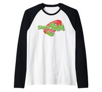 Space Jam Looney Tunes Logo Street Hip Hop Classico Graffiti Maglia con Maniche Raglan