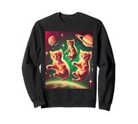 Space Kitten Cat Lover Funny Space Explorer Bambini Ragazzi Ragazze Felpa
