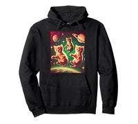 Space Kitten Cat Lover Funny Space Explorer Bambini Ragazzi Ragazze Felpa con Cappuccio
