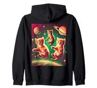Space Kitten Cat Lover Funny Space Explorer Bambini Ragazzi Ragazze Felpa con Cappuccio
